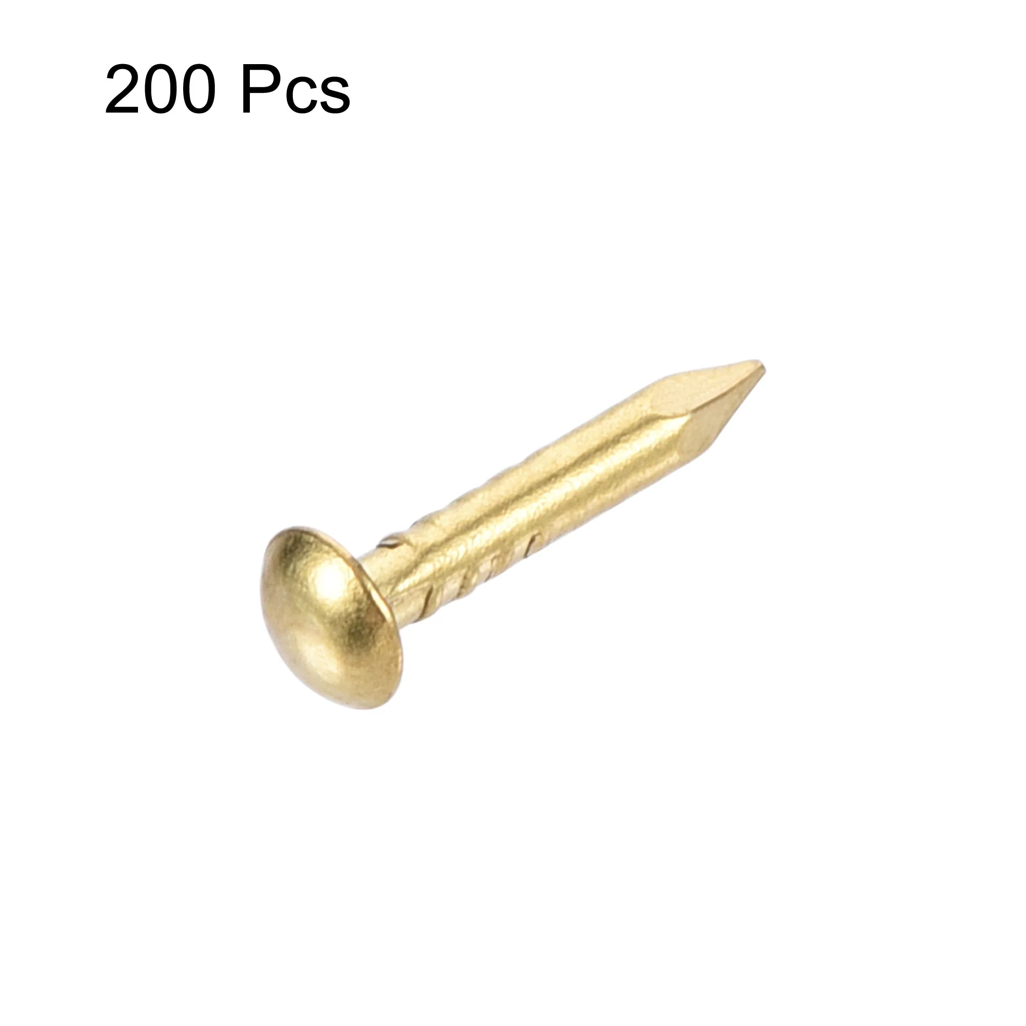 Uxcell Small Tiny Hardware Brass Nails 1.5mmx10mm(DxL) 200pcs - Image 2