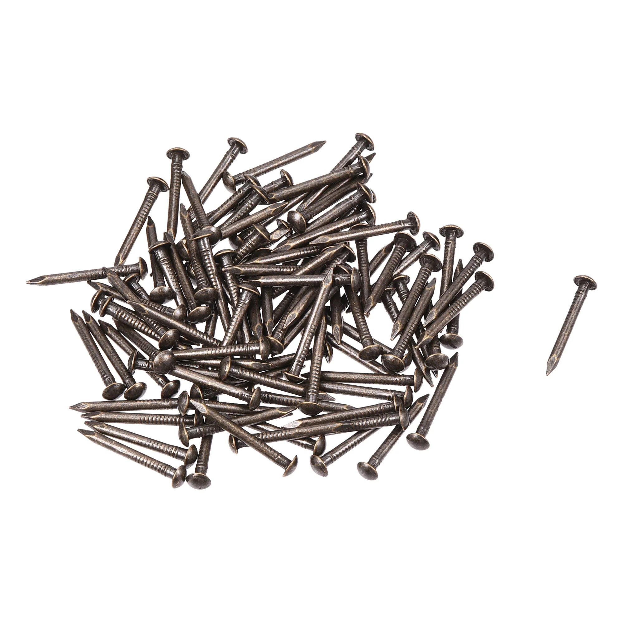 Uxcell Small Tiny Brass Nails 1.5x15mm for DIY Wooden Hardware Accessories 120pcs