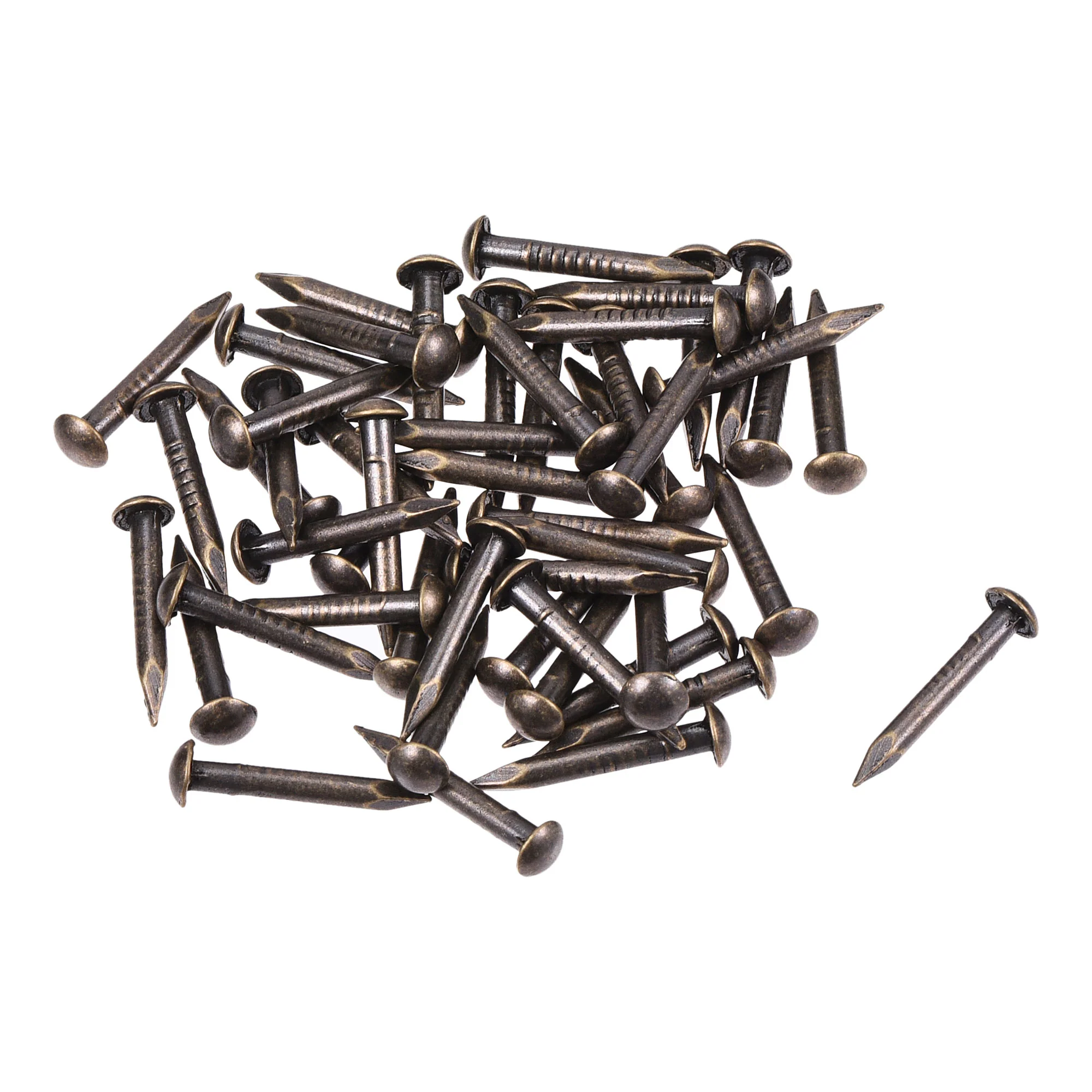 Uxcell Small Tiny Brass Nails 2x15mm for DIY Wooden Hardware Accessories 50pcs