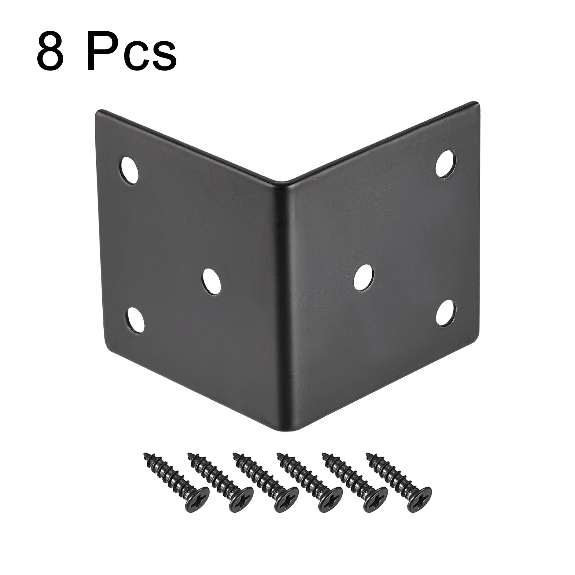 Uxcell Corner Brace Angle Bracket Stainless Steel L Shape 50mmx50mmx50mm 8 Pcs - Image 3