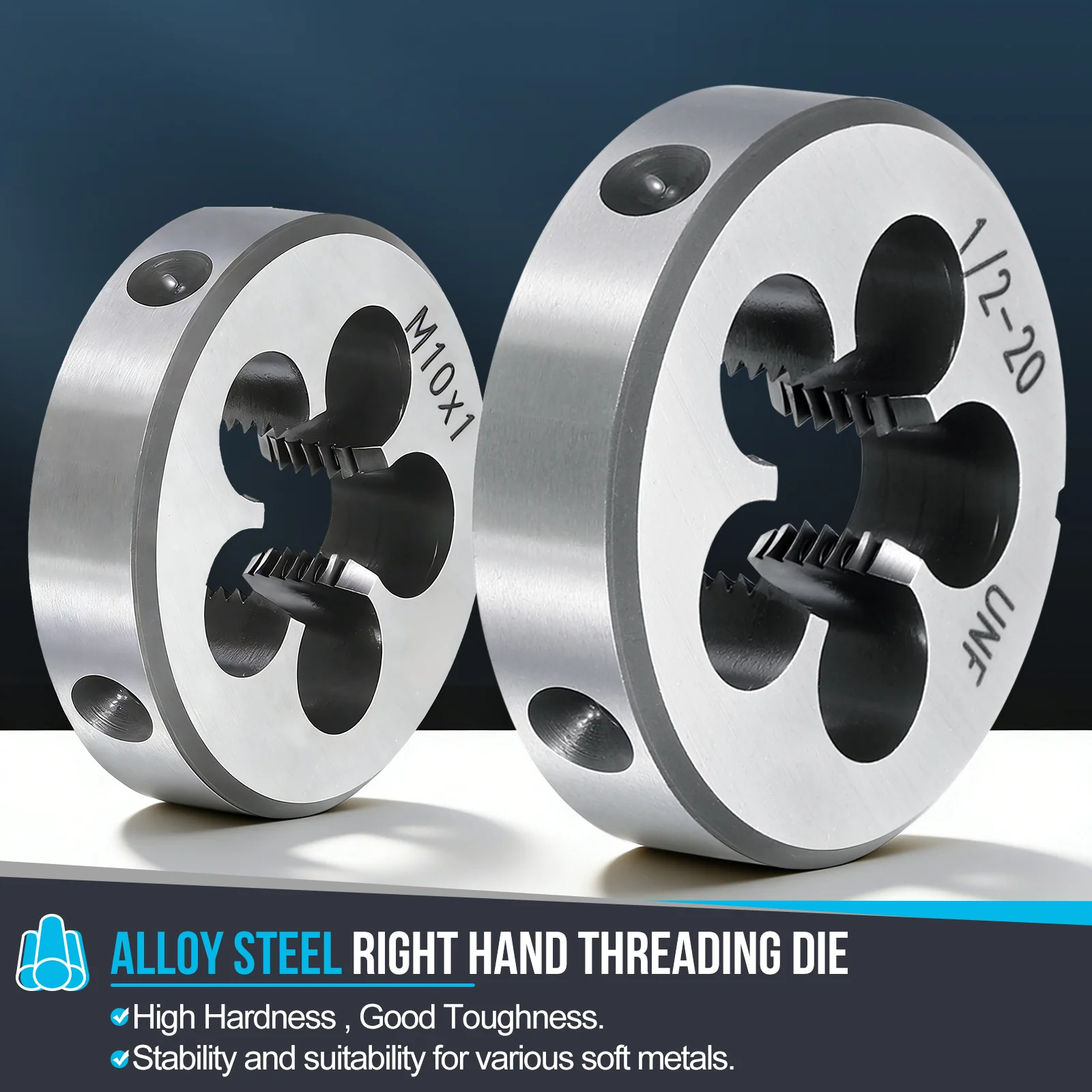 Round Threading Die, Right Hand Threading Die Non-Adjustable - Image 15