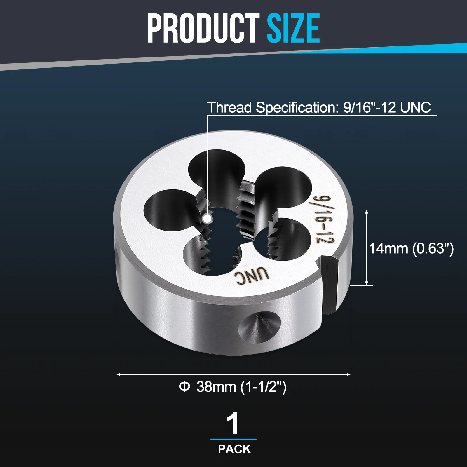 Round Threading Die, Right Hand Threading Die Non-Adjustable - Image 80