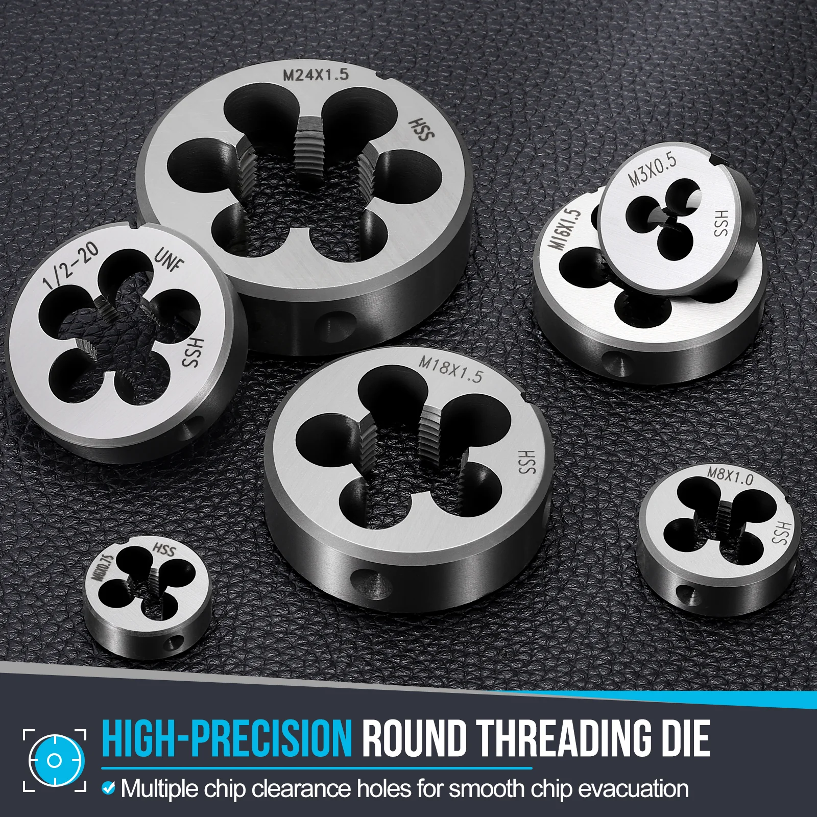 Round Threading Die, Right Hand Threading Die Non-Adjustable - Image 58