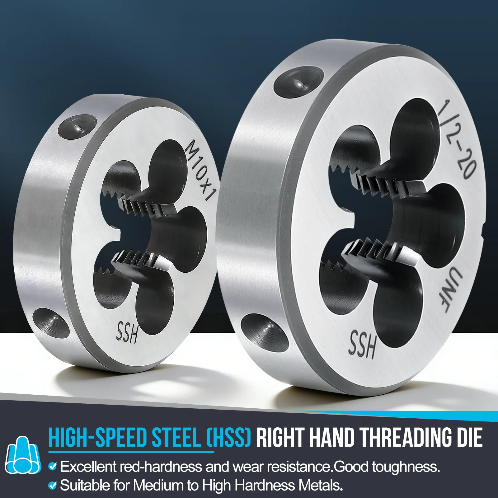 Round Threading Die, Right Hand Threading Die Non-Adjustable - Image 141