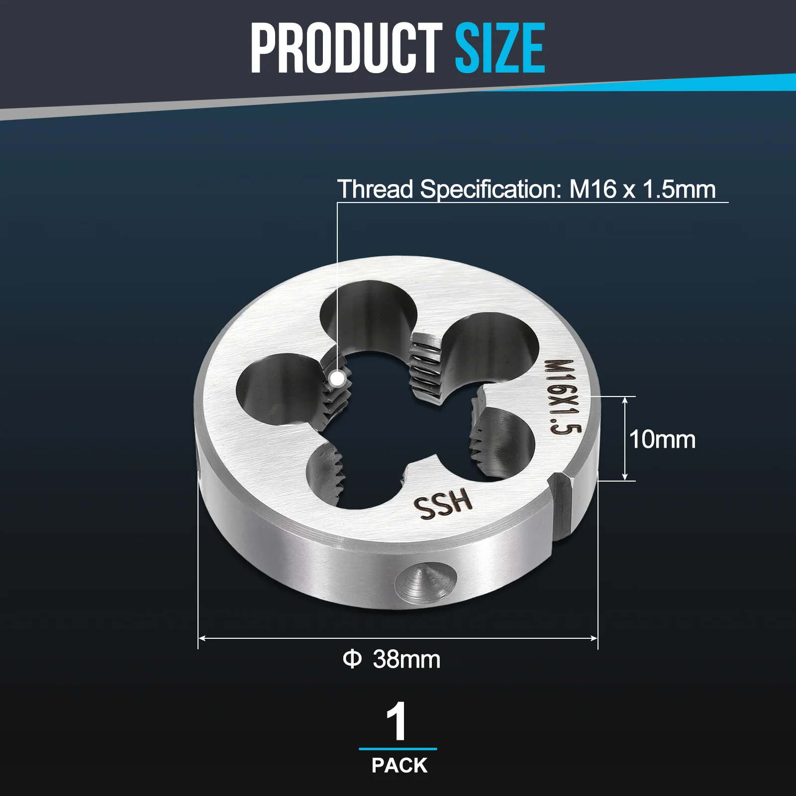 Round Threading Die, Right Hand Threading Die Non-Adjustable - Image 80