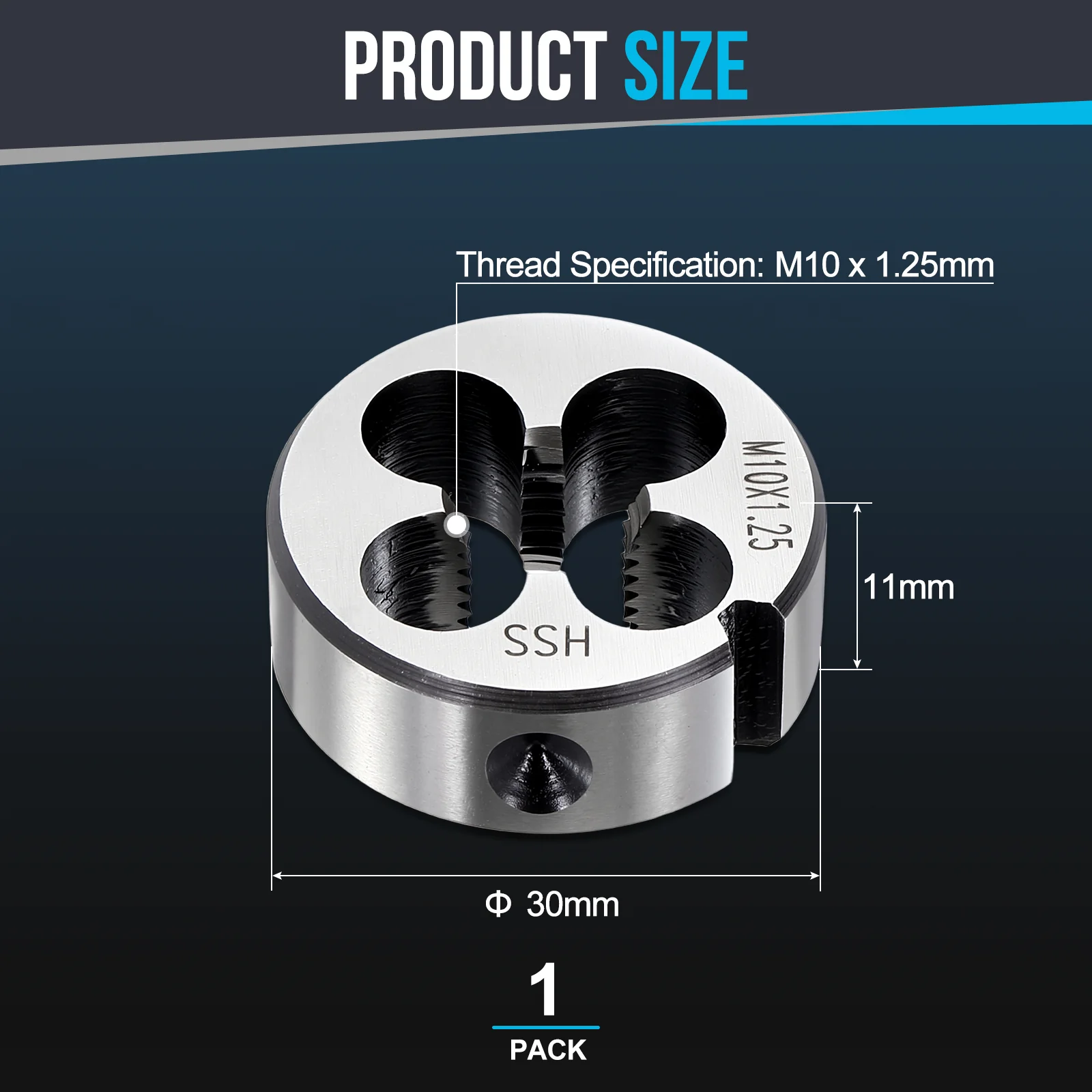 Round Threading Die, Right Hand Threading Die Non-Adjustable - Image 98
