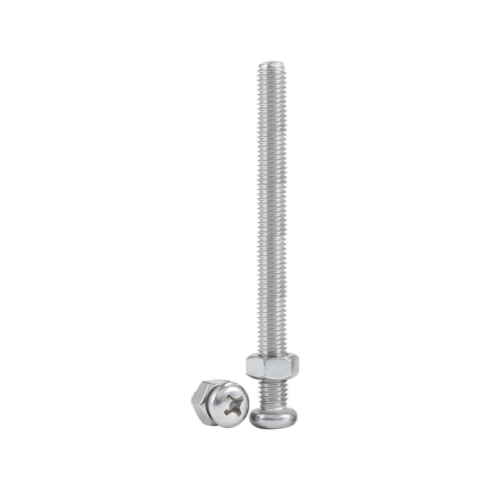 Pan Head Phillips Screws with Nuts M4/M6 Thread Dia. 18-8 Stainless Steel - Image 129