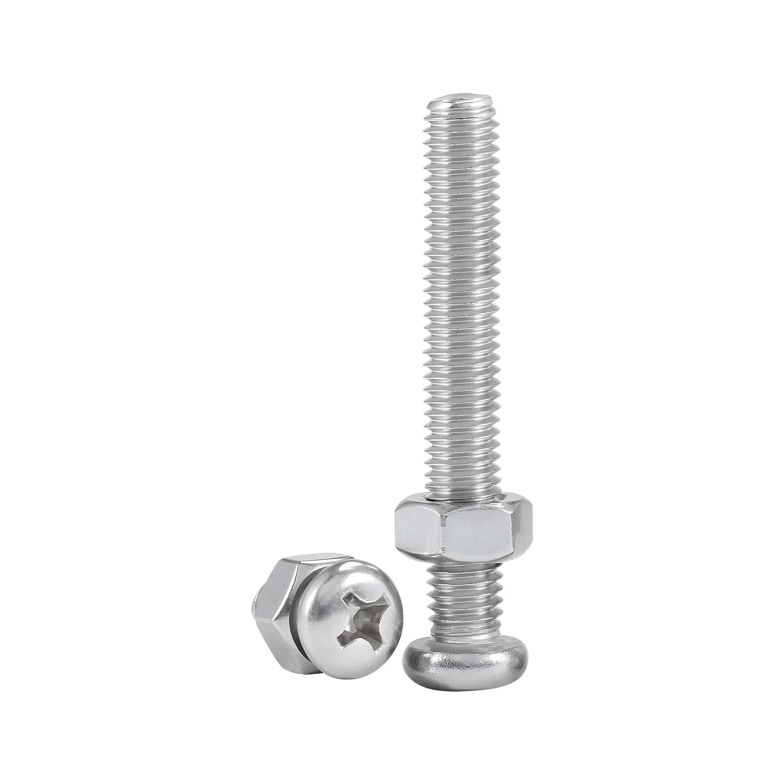Pan Head Phillips Screws with Nuts M4/M6 Thread Dia. 18-8 Stainless Steel - Image 75