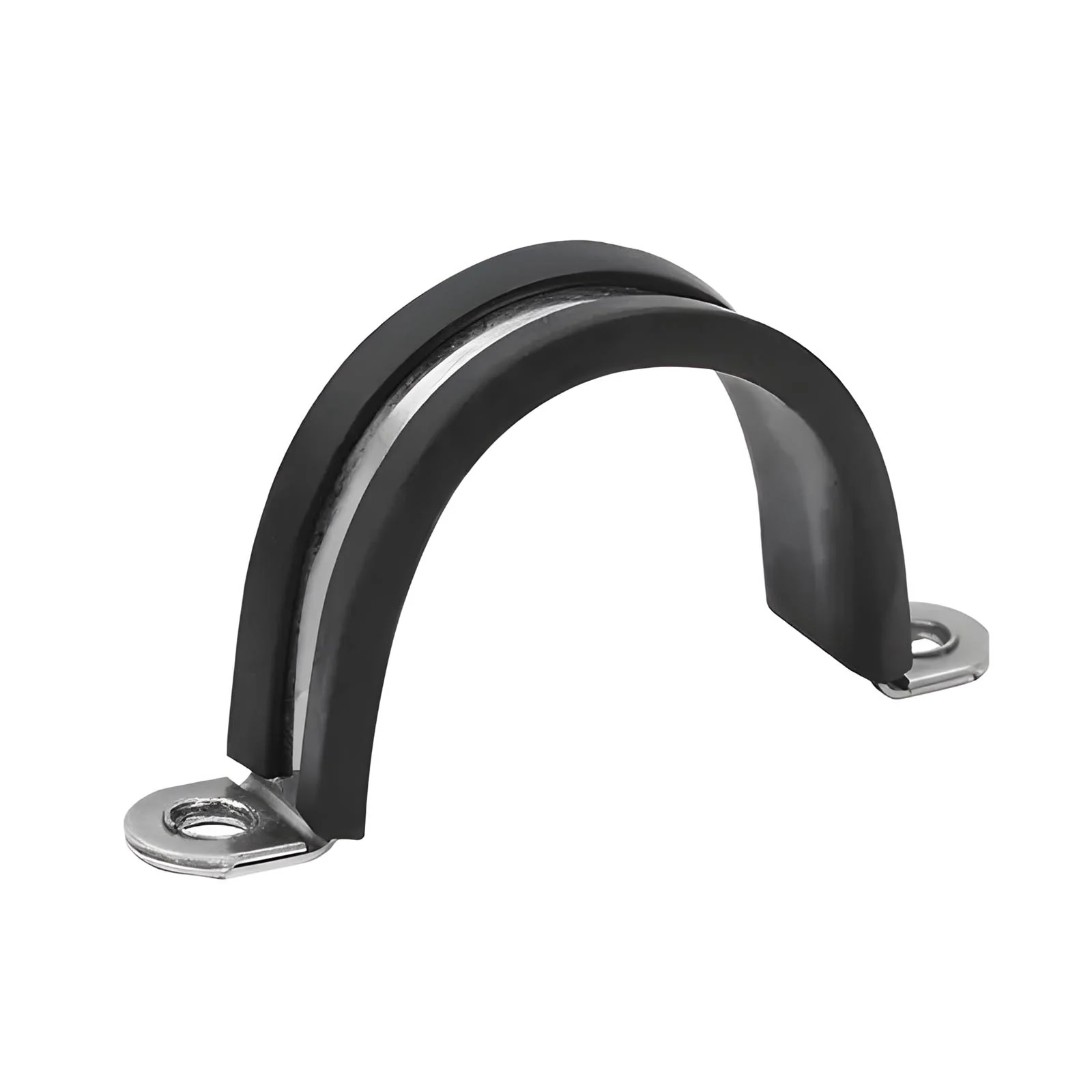 U-shaped Pipe Straps Double Rivet Tab Inner Dia 10mm to 80mm 18-8 Stainless Steel with EPDM Rubber Strip - Image 53