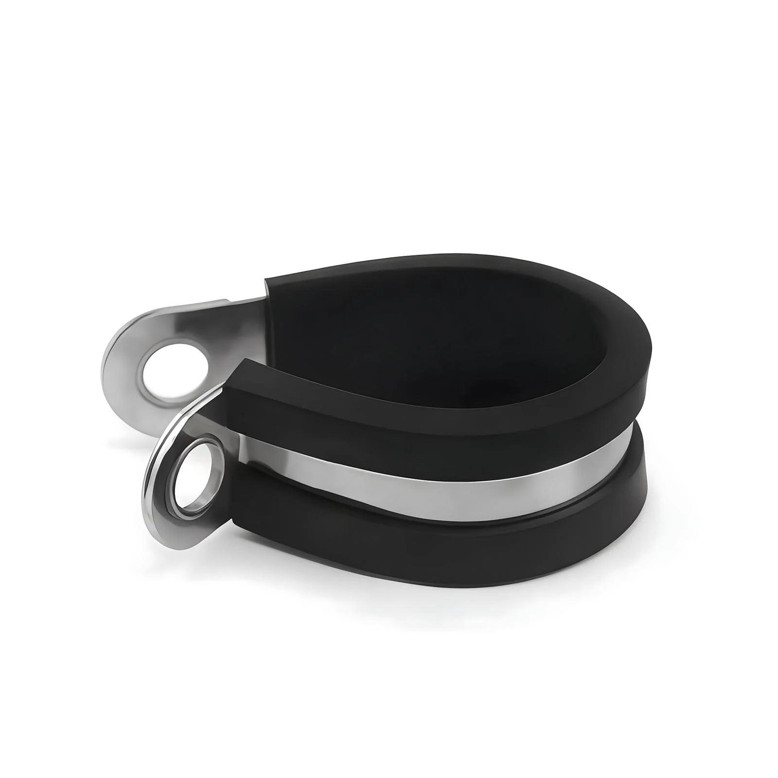 R-shaped Pipe Straps Double Rivet Tab Inner Dia 6mm to 80mm 18-8 Stainless Steel with EPDM Rubber Strip - Image 41